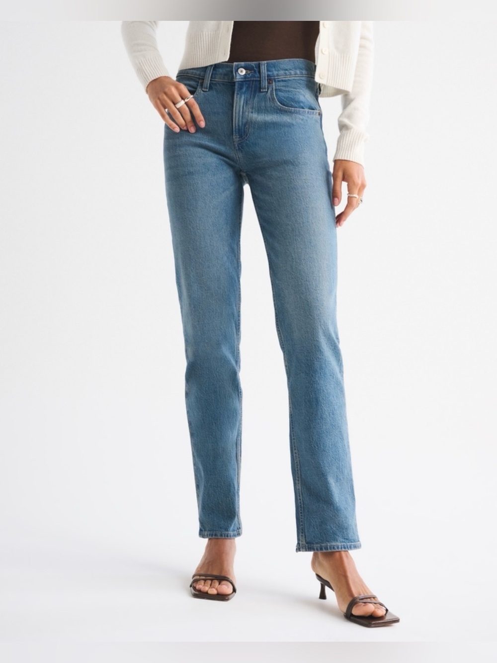 Abercrombie & Fitch 90s Straight Mid Rise Jeans